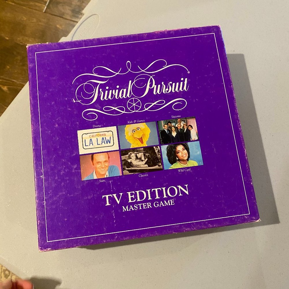1991 Vintage Trivial Pursuit TV Edition Master Game